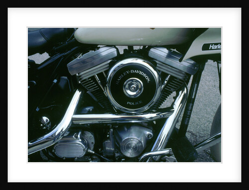 Engine of 1994 Harley Davidson police bike by Unknown