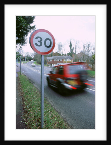 30 mph speed limit sign by Unknown
