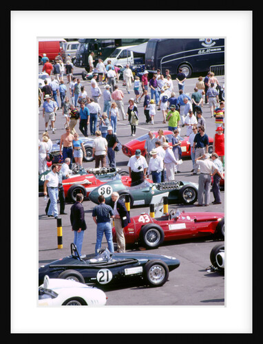 1996 Coys historic festival.Cars in the paddock by Unknown