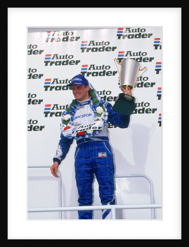 Rickard Rydell celebrates victory.British touring cars.Thruxton by Unknown