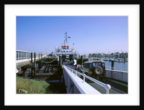 Lymington Car Ferry bound for Yarmouth, Isle of Wight, 2000 by Unknown