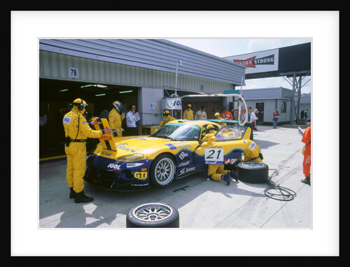 1999 Chrysler Viper,fia gt silverstone 500, in pits by Unknown