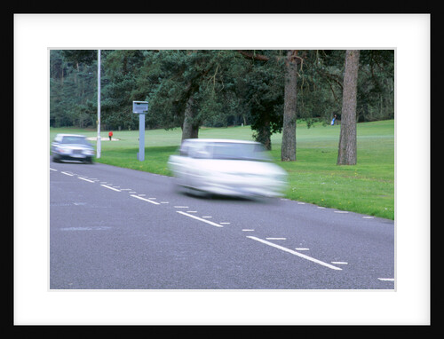 Speed Camera and road markings by Unknown