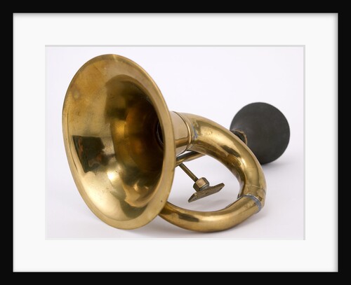 Brass Bulb Horn by Unknown