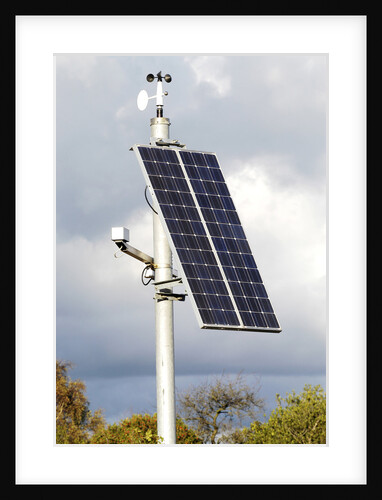 Solar Panel powering roadside equipment by Unknown