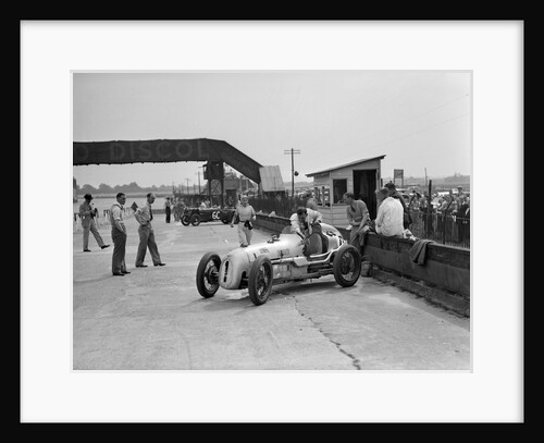 Kay Petre in an Austin 7 works team racing car, Brooklands, 1937 by Bill Brunell