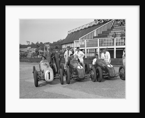 Austin 7 works team, Brooklands 1937 by Bill Brunell