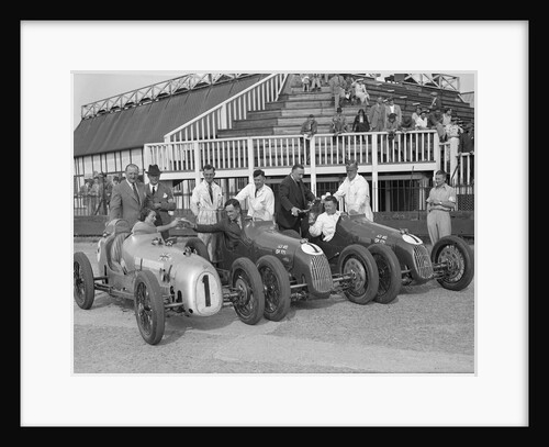Austin 7 works team, Brooklands 1937 by Bill Brunell