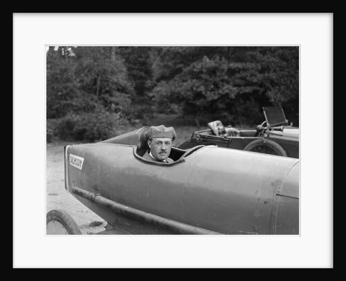 Andre Lombard in a Salmson 1100 cc, Brooklands by Bill Brunell