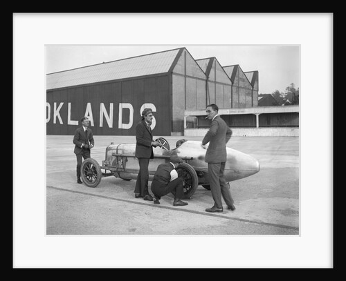 Count Louis Zborowski with his Aston Martin 1486 cc, Brooklands, 1921 by Bill Brunell