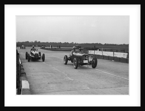 ERA and Maserati at Brooklands by Bill Brunell