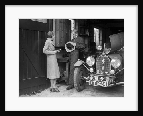 Denis Evans working on his Bugatti Type 43 2262cc by Bill Brunell