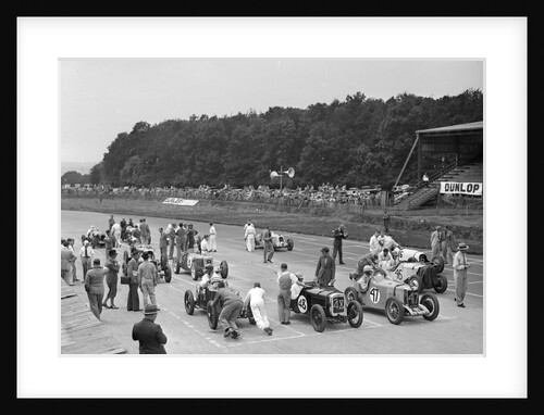 Motor race at Donington Park, Leicestershire, 1936 by Bill Brunell