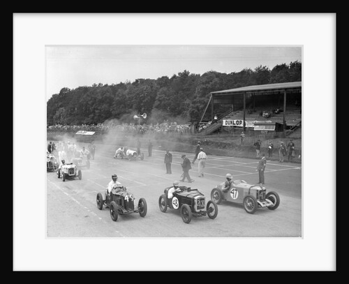 Motor race at Donington Park, Leicestershire, 1936 by Bill Brunell