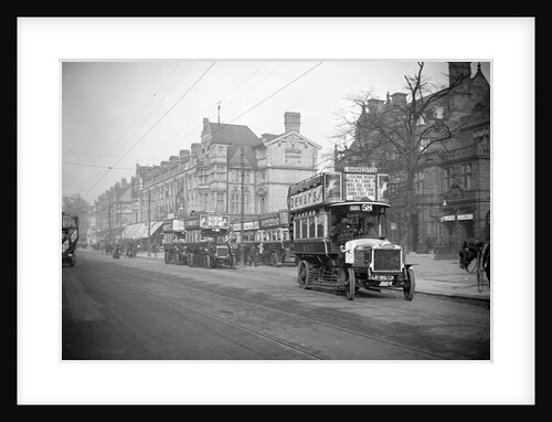 Daimler MET and AEC B-type buses, Cricklewood Broadway, London by Bill Brunell