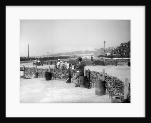 MG K3 of John Henry Tomson Smith at the chicane, JCC International Trophy, Brooklands, 1936 by Bill Brunell