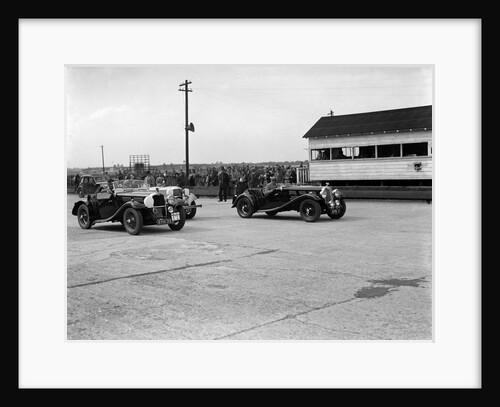 Triumph and Alvis cars at the MCC Members Meeting, Brooklands, 10 September 1938 by Bill Brunell