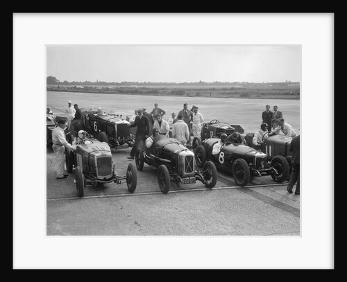 Frazer-Nash, Samson and Riley cars at an Inter-Club Meeting, Brooklands, 20 June 1931 by Bill Brunell