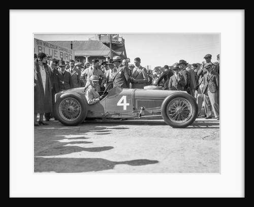Earl Howe in his Delage GP at the BARC Meeting, Brooklands, 25 May 1931 by Bill Brunell