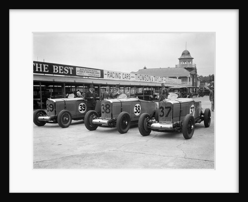 Talbot 105s of John Cobb and Tim Rose-Richards at the BRDC 500 Mile Race, Brooklands, 1931 by Bill Brunell