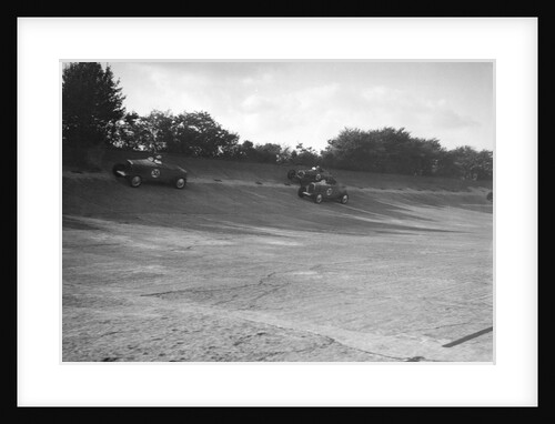 John Cobb and Tim Rose-Richards' Talbot 105s, BRDC 500 Mile Race, Byfleet Banking, Brooklands, 1931 by Bill Brunell