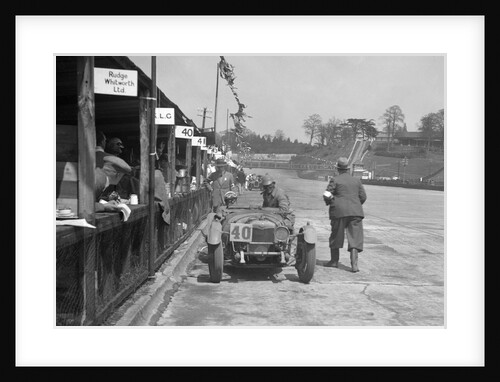 AF Ashby and R Pauing's Riley 9 Brooklands at the JCC Double Twelve race, Brooklands, 8/9 May 1931 by Bill Brunell