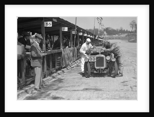 J Reeves and HHB Beacon's Austin Ulster at the JCC Double Twelve race, Brooklands, 8/9 May 1931 by Bill Brunell