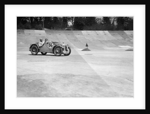 MG C type of HC Hamilton and SV Holbrook at the JCC Double Twelve race, Brooklands, 8/9 May 1931 by Bill Brunell