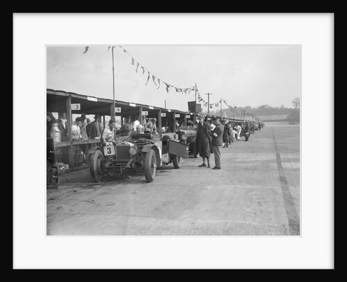 Invicta of FH Cairnes and George Field in the pits at the JCC Double Twelve race, Brooklands, 1931 by Bill Brunell