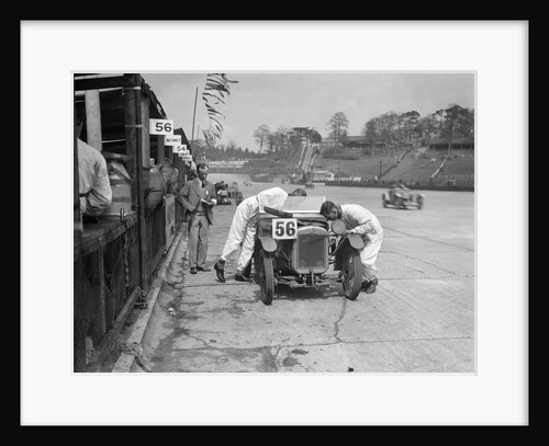 J Reeves and HHB Beacon's Austin Ulster at the JCC Double Twelve race, Brooklands, 8/9 May 1931 by Bill Brunell