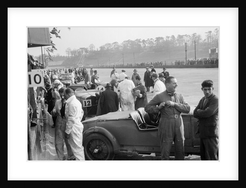 Tim Rose-Richards and John Cobb's Talbot 105 at the JCC Double Twelve race, Brooklands, May 1931 by Bill Brunell