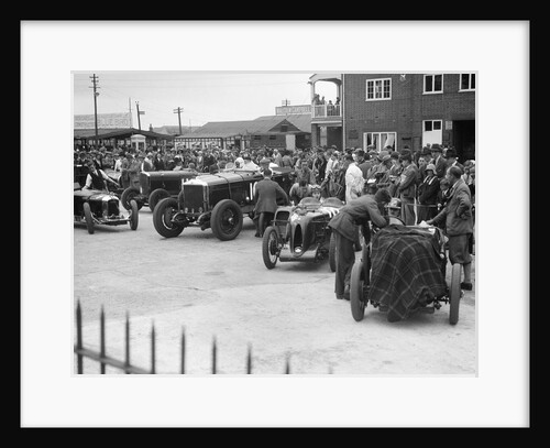 Racing cars at Brooklands by Bill Brunell