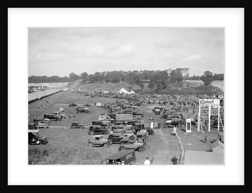 Car park at Brooklands motor racing circuit by Bill Brunell