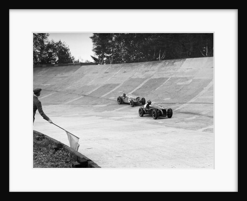 HC Hunter's Alta leading a Delahaye, JCC International Trophy, Brooklands, 2 August 1937 by Bill Brunell