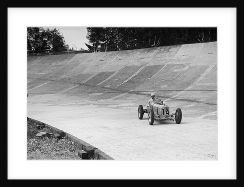 Raymond Mays' ERA on the way to second place, JCC International Trophy, Brooklands, 7 May 1938 by Bill Brunell