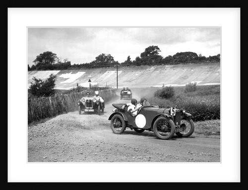 Two Austin Ulsters leading an MG, JCC Members Day, Brooklands, 4 July 1931 by Bill Brunell