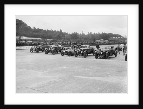 Cars on the start line at the JCC Members Day, Brooklands, 4 July 1931 by Bill Brunell