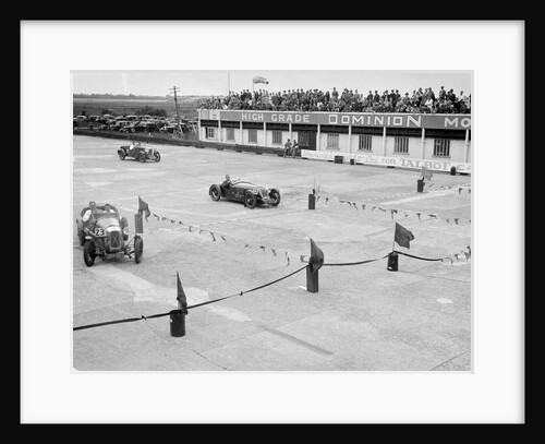Salmson, Alta and Riley cars in action at the JCC Members Day, Brooklands, 4 July 1931 by Bill Brunell