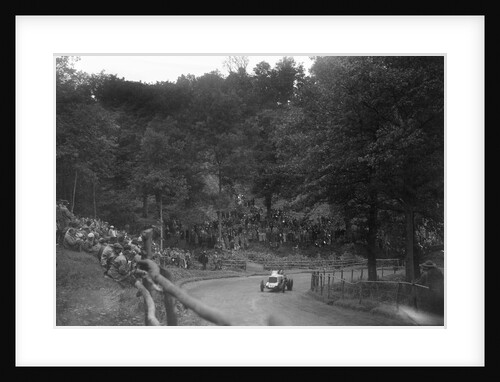 Raymond Mays' Vauxhall-Villiers competing in the Shelsley Walsh Speed Hill Climb, Worcestershire by Bill Brunell