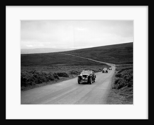 CH Richardson's MG PB ahead of a Singer B37 at the MCC Torquay Rally, July 1937 by Bill Brunell