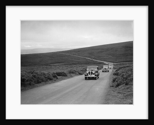 AS Whiddington's Frazer-Nash BMW ahead of RE Wright's Ford V8 at the MCC Torquay Rally, July 1937 by Bill Brunell