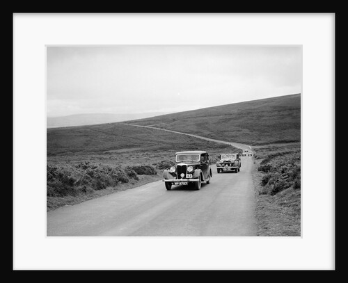 LA Forty's Riley Falcon ahead of J Boardman's Riley Kestrel at the MCC Torquay Rally, July 1937 by Bill Brunell