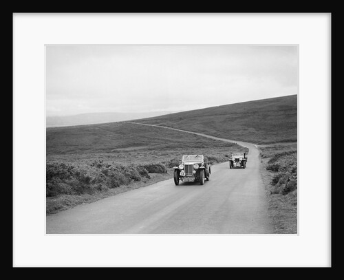 MG Magnette NAs of VM Roberts and FE Ainley at the MCC Torquay Rally, July 1937 by Bill Brunell
