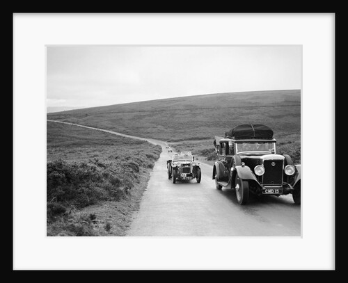Cream Cracker Team MG PB of CAN May passing a Daimler at the MCC Torquay Rally, July 1937 by Bill Brunell