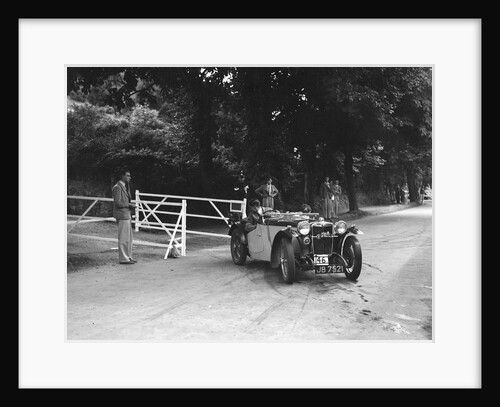 Cream Cracker Team MG PB of CAN May competing at the MCC Torquay Rally, July 1937 by Bill Brunell
