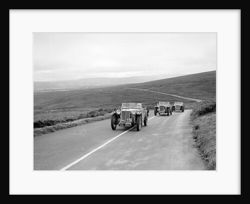 Three MG TAs competing at the MCC Torquay Rally, July 1937 by Bill Brunell