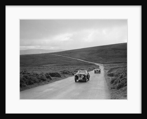 Austin 7 AEW of AL Chard ahead of FG Cornish's MG TA at the MCC Torquay Rally, July 1937 by Bill Brunell