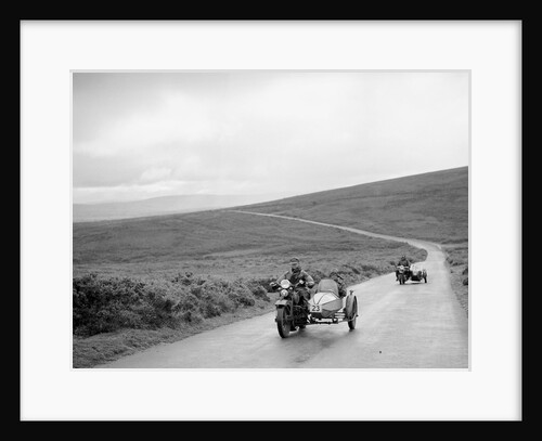 1208 cc Harley-Davidson and sidecar of RW Praill, winner of a silver award, MCC Torquay Rally, 1937 by Bill Brunell