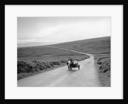 490 cc Norton and sidecar of CF Crossby, winner of a silver award, MCC Torquay Rally, July 1937 by Bill Brunell
