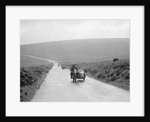490 cc AJW and sidecar of GH Bull, winner of a premier award, MCC Torquay Rally, July 1937 by Bill Brunell